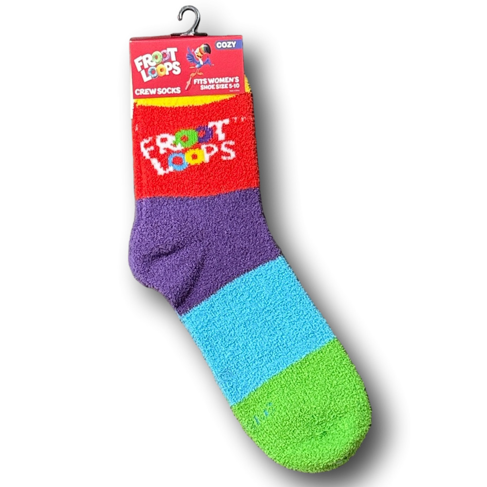 3/$20 Froot Loops Cereal Cozy Fashion Socks - NWT